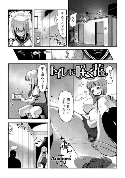 【エロ漫画】公衆トイレの清掃員の男が女の子にう○ち相撲に誘われ完敗ｗｗう○ちまみれのちんぽで今度はまんこに汚しスカトロセックスですっかり意気投合するｗｗｗ